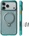 TORRAS Ostand Q3 Air for iPhone 17 Pro Case 6.3'' with Stronger Magnetic Stand, Fit for Magsafe, Airbags Miltary Protection,Camera Control, Shockproof & Stylish Case for iPhone 17 Pro,Glacier Sprint by Unknown