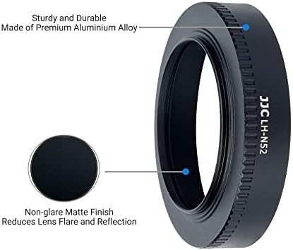 Lens Hood for Nikon NIKKOR Z 28mm f/2.8, Z 28mm f/2.8 (SE), Z 40mm f/2 Lens, Z DX MC 35mm f/1.7, Aluminium Alloy No Vignetting Lens Hood, Compatible with 52mm Filters and 52mm Lens Cap - Image 4