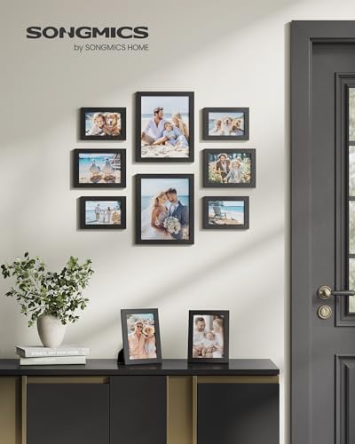 SONGMICS Collage Picture Frames, Set of 10, Glass, Paper - Image 2