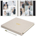 Self Adhesive Photo Album Linen Cover 60 Pages Beige by Remowith