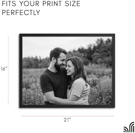 Americanflat 16x21 Poster Frame - Slim Molding - Black - Image 2