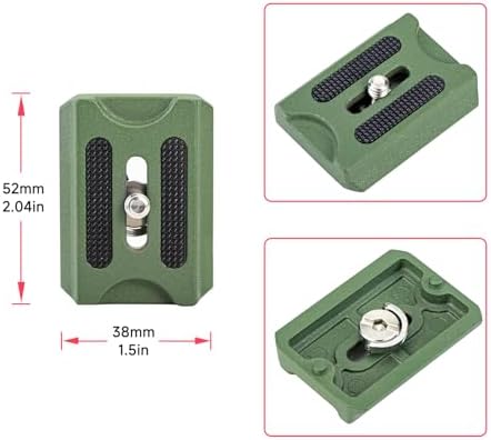 Avella V1 DSLR Camera Tripod Ball Head 38MM, 360 Degree Swivel,U-Shaped Groove Design, for Canon Nikon Sony Olympus Panasonic DSLR Camera-Green - Image 5