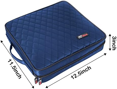 CCidea CD DVD Case Holder, Portable Disc Storage Wallet Binder, Multiple Capacity CD Organizer for Car Home Travel, Anti-Scratch Blu-Ray Game Disc Storage (200-Blue) - Image 4
