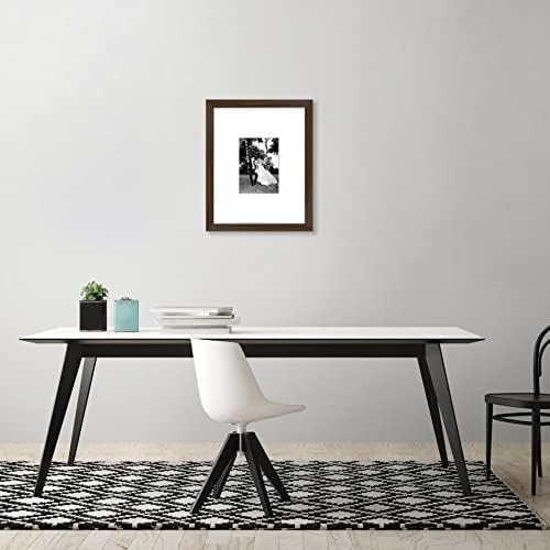 Americanflat 11x14 Picture Frame - Matted to 5x7 - Engineered Wood - Walnut - Image 4