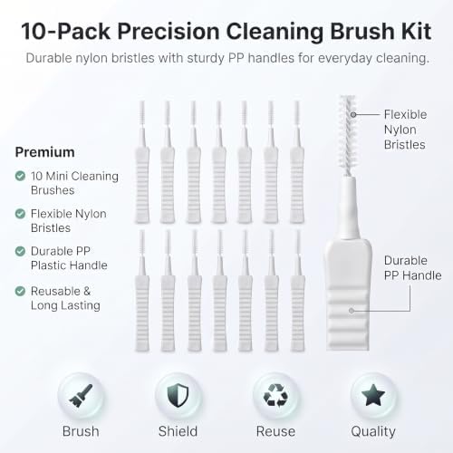 Phone Port Cleaner - 10 Pack Phone Charge Port Cleaning Tool Kit, Cell-Phone Charging Port-Cleaning Kit, Charging Port-Cleaner, Anti-Clogging Mini Brushes for Clean Mobile Speaker, Tablet, Camera - Image 2