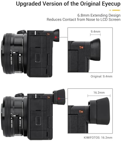 Kiwifotos Long Soft FDA-EP20 Eyecup Eye Cup Eyepiece for Sony A6700 Camera - Image 4
