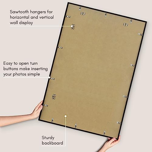 Americanflat 27x40 Poster Frame - Slim Molding - Black - Image 5