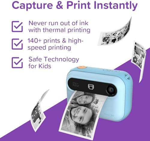 MyFirst Kids Instant Print Camera, 16MP 7S Inkless Printing - Image 3