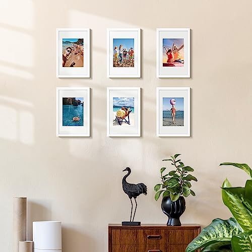 upsimples 8x12 Picture Frame, Gallery Wall Frames Set of 5, White - Image 2