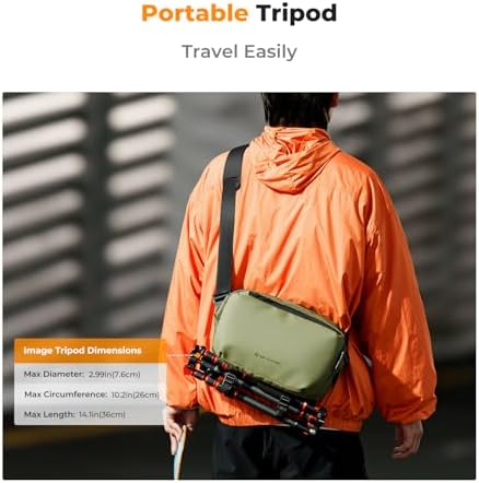 K&F CONCEPT 2 in 1 Camera Sling Bag, Everyday Shoulder Bag - Image 5