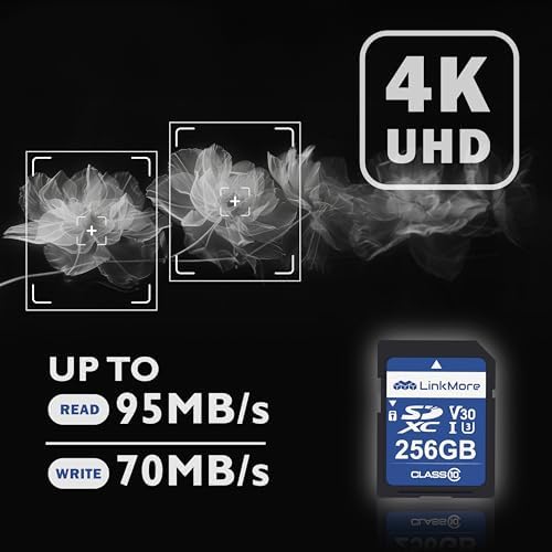 LinkMore XV13 256GB Full-Size SDXC Card, UHS-I U3 V30, 95MB/s Read - Image 3