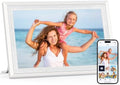 Uhale 10.1 Inch Digital Picture Frame 32GB Momery White WiFi Electronic Photo Frame IPS HD Touch Screen Display Share Photos/Videos Instantly Anywhere Gifts for Mom Dad Grandparents by BrightandPowerYourLife