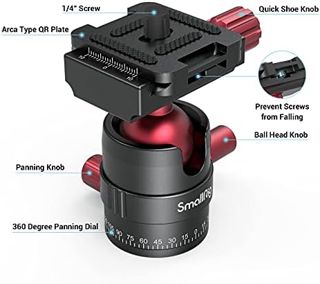 SmallRig 360 Rotating Panoramic Tripod Ball Head, Max Load 5kg / 11lbs - Image 3