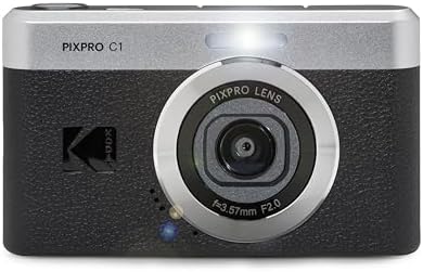 KODAK PIXPRO C1 13MP Compact Digital Camera, 26mm Fixed Lens, Black - Image 6