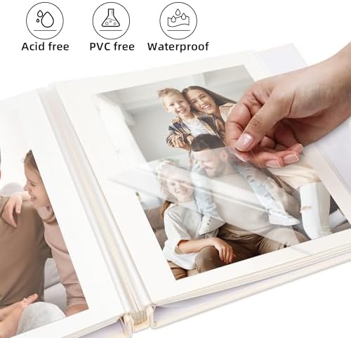 Self Adhesive Photo Album, 60 Pages, 11x10.6 Inch, Light Green - Image 4