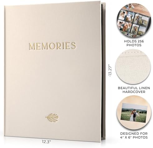 Beautiful Linen Photo Album For 4x6 Photos - Holds Up To 256 Pictures - Image 4