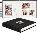 Pssoss 8x8 Inch DIY Scrapbook Album, Linen Hardcover, 40 Pages, Black by Pssoss
