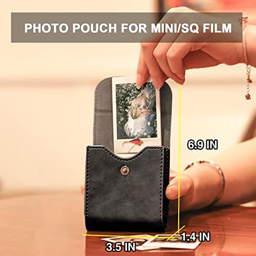 CAIYOULE Camera Case for Fujifilm Instax Mini EVO Instant Camera, Black - Image 4