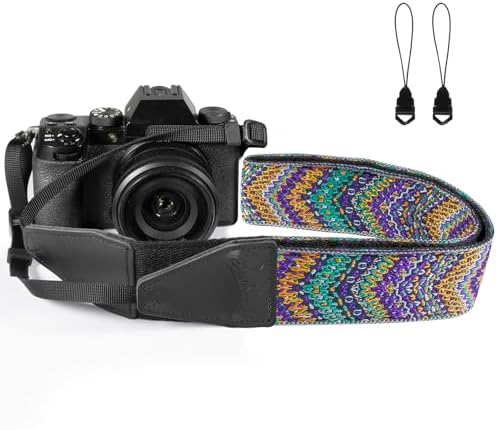 Camera Strap, Jacquard Weave 2" Shoulder Neck Straps for All DSLR Cameras Men Women Photographers by Dulphee
