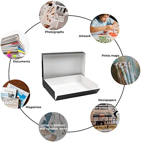 Lineco, 11x14 Museum Storage Box Black, 11 3/4x15.25x3 In (2 Pack) - Image 5