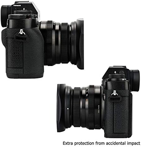 JJC Metal Lens Hood Shade for Fuji XF 35mm F2 R WR, XF 23mm F2 R WR Lens - Image 6