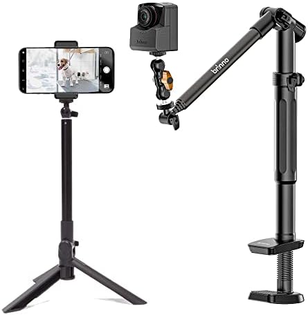 Brinno 3-in-1 Monopod, Phone & Action Camera Tripod, Clamp Mount, 360 Rotation & Universal Phone Holder for Mobile Phones & Action Cameras - ACC1100 by Brinno
