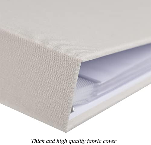 1DOT2 8x8 Inch 3 Ring DIY Scrapbook Photo Album, Beige - Image 2