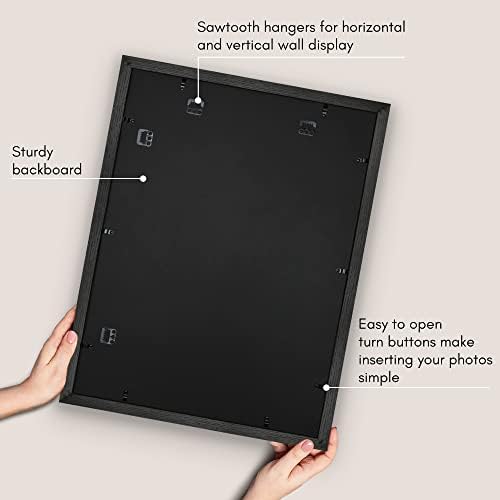 Americanflat 18x24 Poster Frame - Matted to 12x18 - Black - Image 5