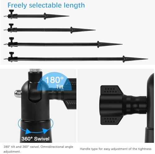 HOLACA Spike Pole Mount Ground Stake and Weatherproof Silicone Skin for Arlo Essential Security Camera(2nd & 3rd Gen),Suitable for Stake into Soft Ground - Image 5