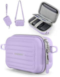 BAGSMART Digital Camera Case, Small Camera Bag with 2 Carrying Ways, Purple by BAGSMART