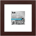 Americanflat 8x8 Picture Frame - Matted to 4x4 - Engineered Wood - Mahogany by Americanflat