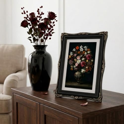 Black Vintage Picture Frame 5x7, Antique Ornate Photo Frame Décor - Image 6