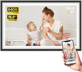 64GB Frameo 15.6" Digital Picture Frame Large WiFi Electronic Photo Frames 1920 x 1080 IPS FHD Touch Screen Share Moments Instantly Anywhere Best Gift for Parents and Grandparents Black with White by BIGASUO