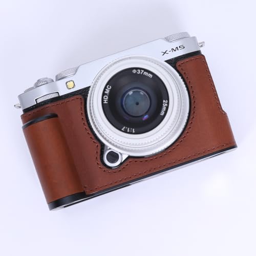 Camera Genuine Leather Half Case ，Compatible with FUJIFILM X-M5 XM5 by Unknown
