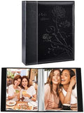 Artmag Small Photo Album 4x6 2 Pack, Each Pack with 26 Clear Pages Holds 52 Vertical Photos for 4x6 Picturs, Artwork or Postcards Storage (Black) by Artmag
