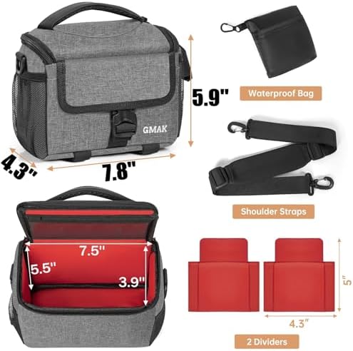 Camera Carrying Case, Camera Storage Bags Anti-Shock Crossbody Camera Case - Image 3