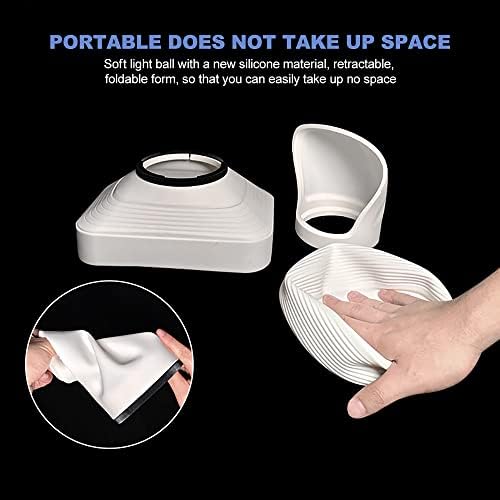Photography Lighting Flash Diffuser Set, LENSGO Professional Flash Kit Flash Diffuser Modifier Bundle Diffusion Dome for All Square and Round Head Lights for Superior Light Control(D25) - Image 4