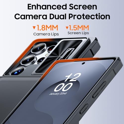 GooseBox for Samsung Galaxy S25 Ultra Case Wallet with RFID [Cards Holder][Camera Cover][Edge Raised] Full Body Shockproof Silicone Protective Phone Case for Galaxy S25 Ultra 6.9" 2025 (Black) - Image 6