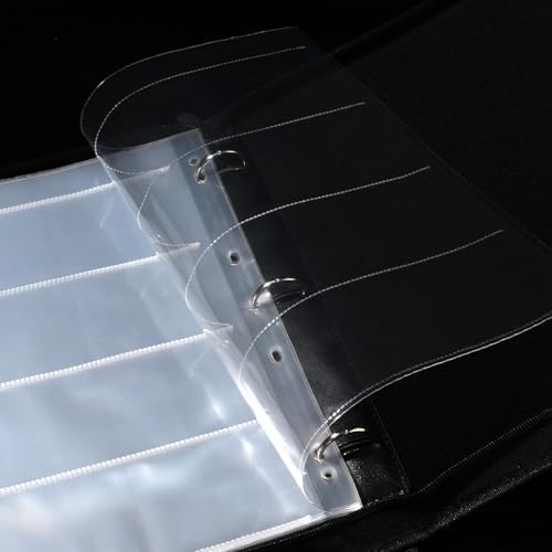 30PCS 120 Film Negative Sleeves Acid Free Archival Film Negative Storage for 120 film Can Hold 16 Pieces of 6×4.5 CM 12 Pieces of 6×6 CM Per Page Compatible with 3-Ring Binders for Organizing 120 Film - Image 6