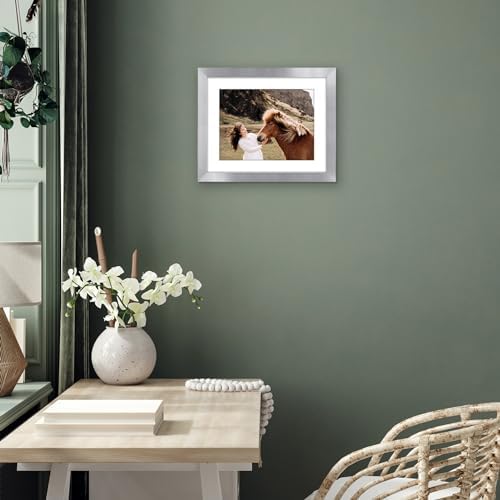 Americanflat 12x15 Picture Frame - Matted to 9x12 - Silver - Image 6