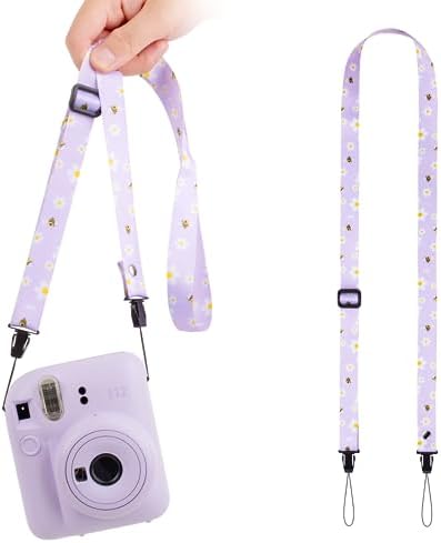 VOVMOEYA Camera Strap,Cute Camera Lanyard Neck Strap,iPad Strap,Cute Camera Strap for Fujifilm mini Camera Kodak Smile + Smile plus,purple by VOVMOEYA
