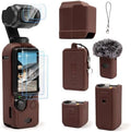 Silicone Case for DJI Osmo Pocket 3 / Xtra Muse, Coffee Brown by TYUANDOUER