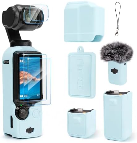 Silicone Case for DJI Osmo Pocket 3/Xtra Muse, Blue by TYUANDOUER