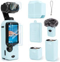 Silicone Case for DJI Osmo Pocket 3/Xtra Muse, Blue by TYUANDOUER
