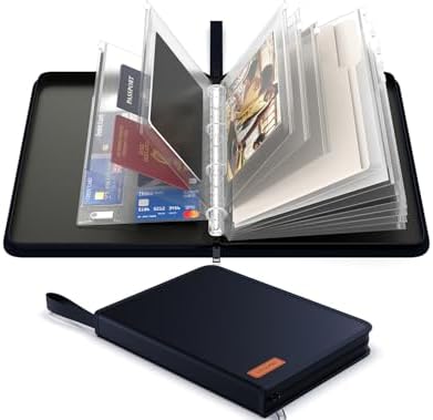 Important Document Organizer Binder, Birth Certificate Protector by Viesembo