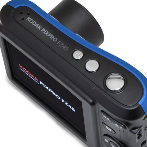 KODAK PIXPRO FZ45 16MP Compact Digital Camera, 4X Optical Zoom, AA, Blue - Image 3