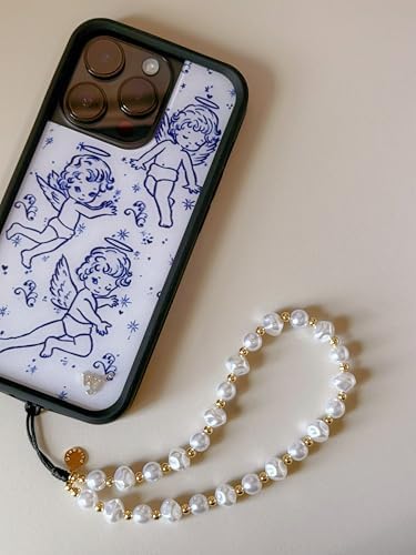 Drawwind Phone Charm Strap Cute Wrist Straps Cell Phone Charm String Y2K Aesthetic Lanyard Wristlet Chain for Case Camera AirPods Bags Keychains (Classic Pearl) - Image 4