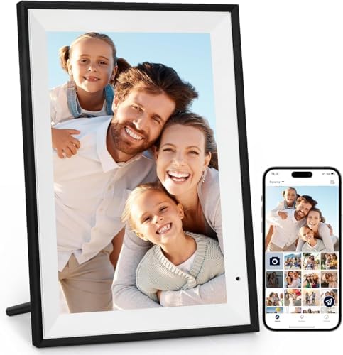 Digital Picture Frame 10.1 inch Digital Photo Frame with 32GB Storage, 1280 * 800 IPS FHD Touchscreen, WiFi Smart Frame Share Photos and Videos Instantly from Anywhere via AiMOR App by Humblestead