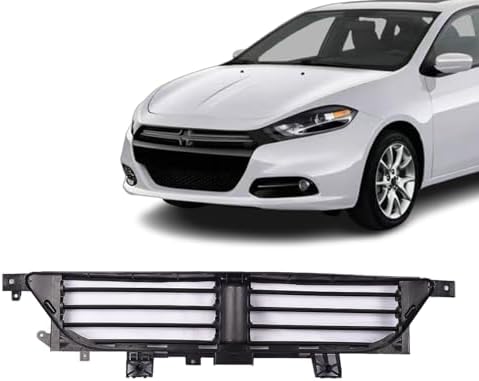 JX RACING Radiator Active Grille Shutter W/O Motor Compatible with 2013 2014 2015 2016 Dodge Dart Front Upper Radiator Air Control Shutter Black for 68302653AB CH1206112 by JX+RACING+%C2%B7+PERFORMANCE+%C2%B7+ACCESSORIES
