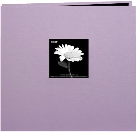 Pioneer Book Cloth Cover Post Bound Album 8"X8", Misty Lilac by PioneerPhotoAlbums